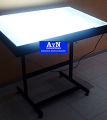 Mesa o Tablero de dibujo con luz plegable